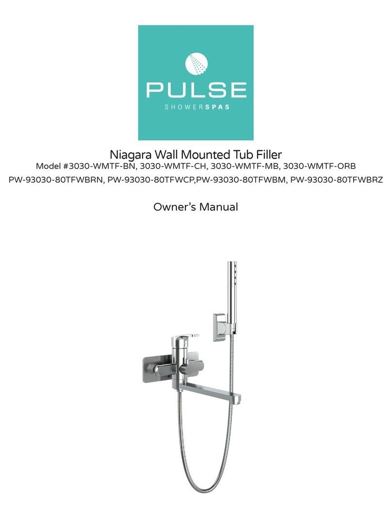 Pulse Shower Spas Niagara 3030-WMTF-BN User manual