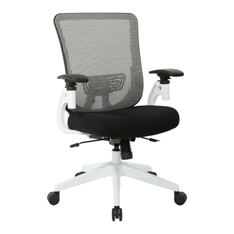 Office Star Products SPACE SEATING 657-3TW1N1421W operating instructions