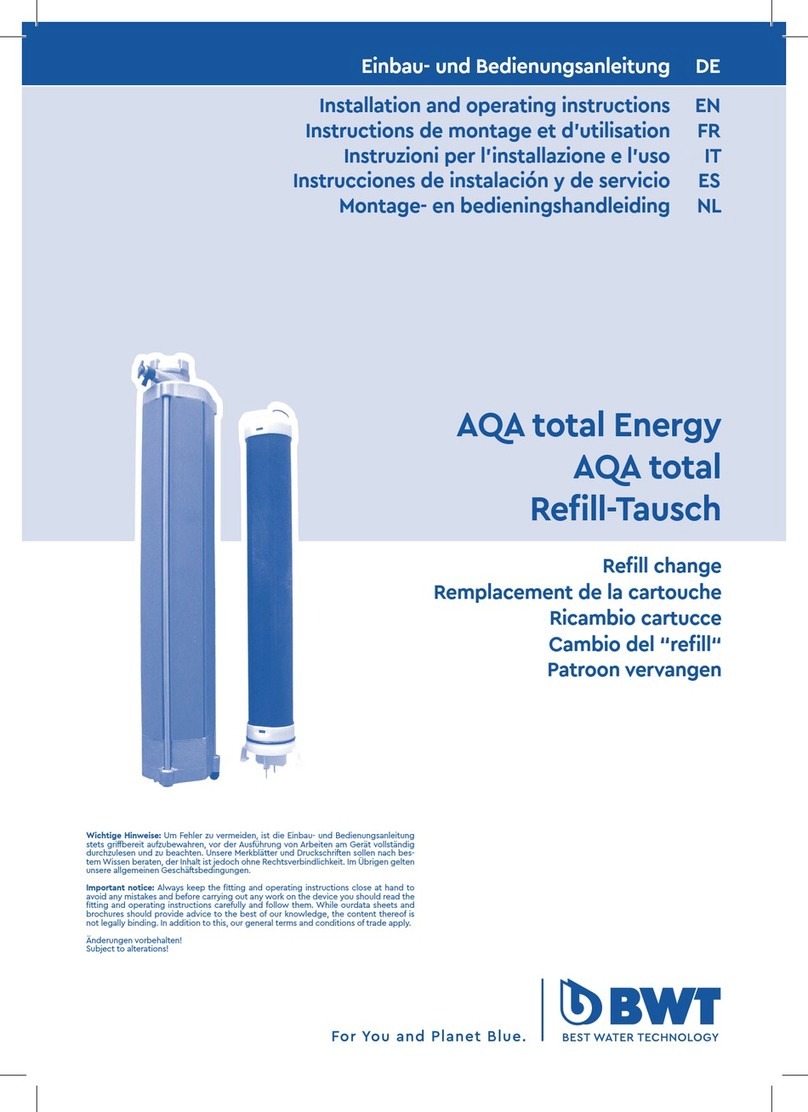 BWT AQA total Energy Installation and operating instructions