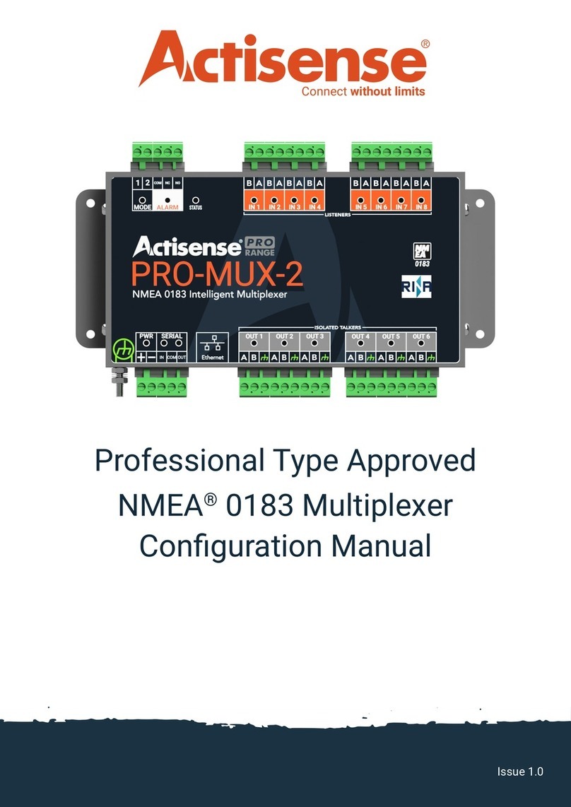 Actisense PRO-MUX-2 Instruction sheet