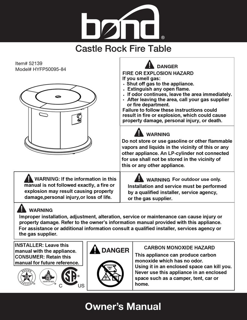 Bond Castle Rock HYFP50095-84 manual