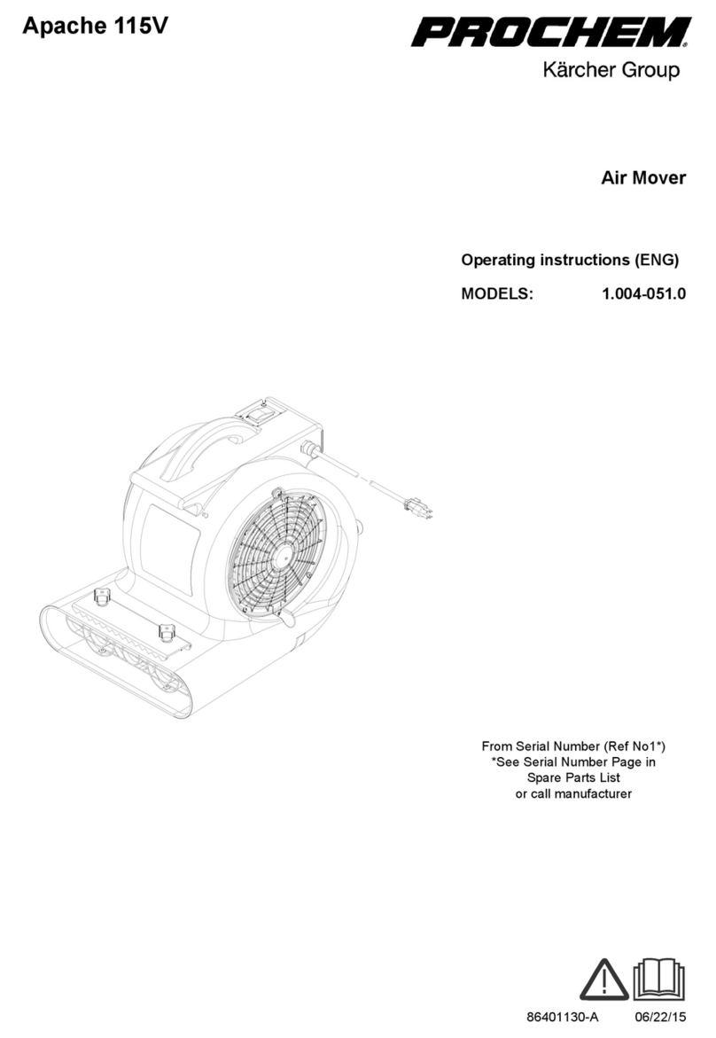 Kärcher Prochem Apache 115V User manual