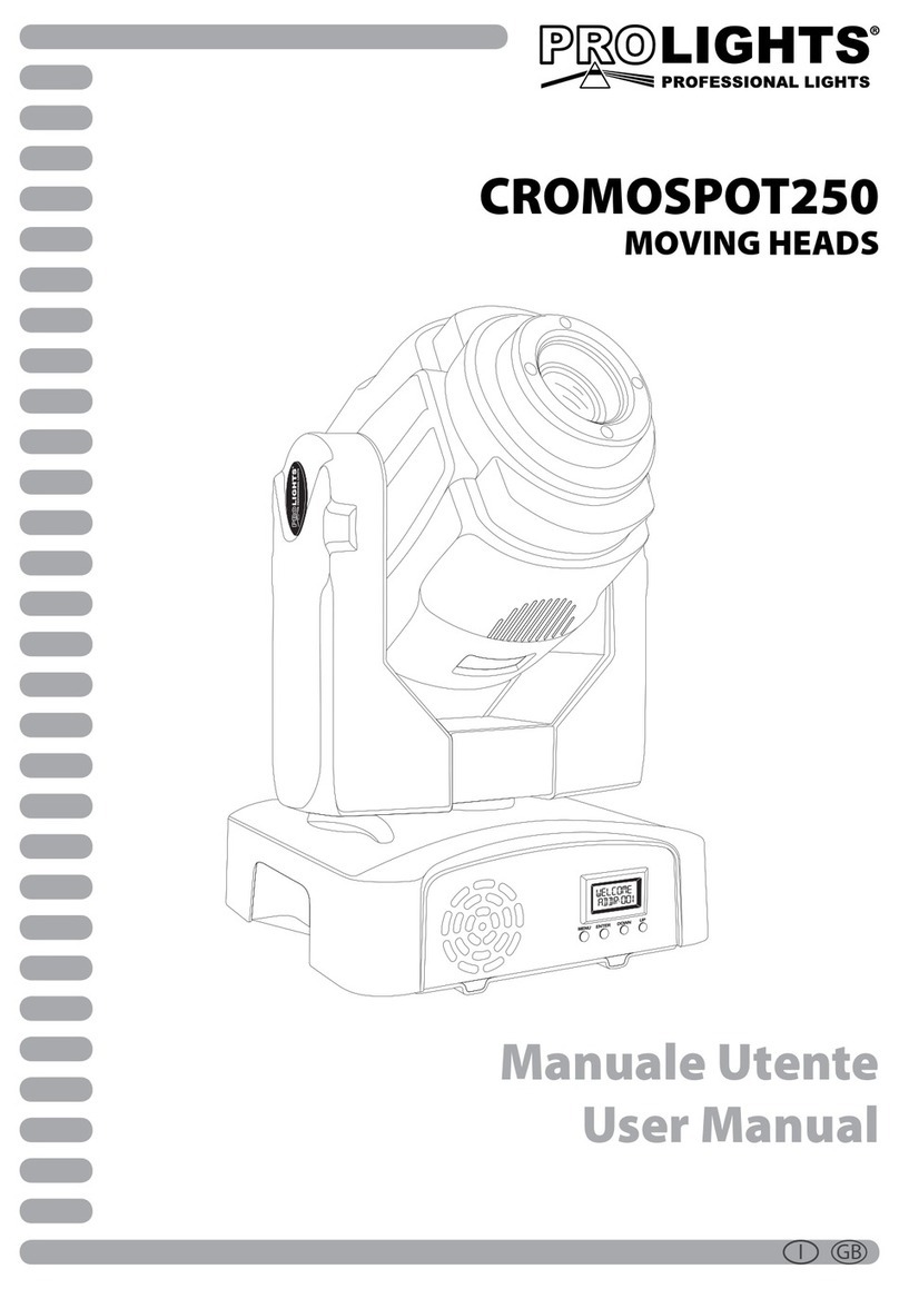 ProLights CROMOSPOT250 user manual