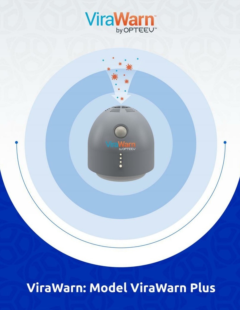 Opteev ViraWarn Plus 100 Installation and maintenance instructions