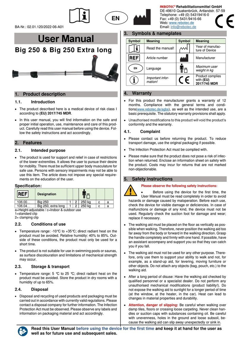 Rebotec Big 250 user manual