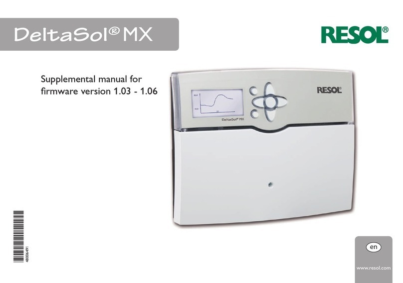 Resol DeltaSol MX Owner's manual
