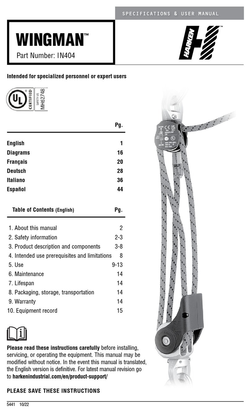 Harken WingMan IN404 Specification & user manual