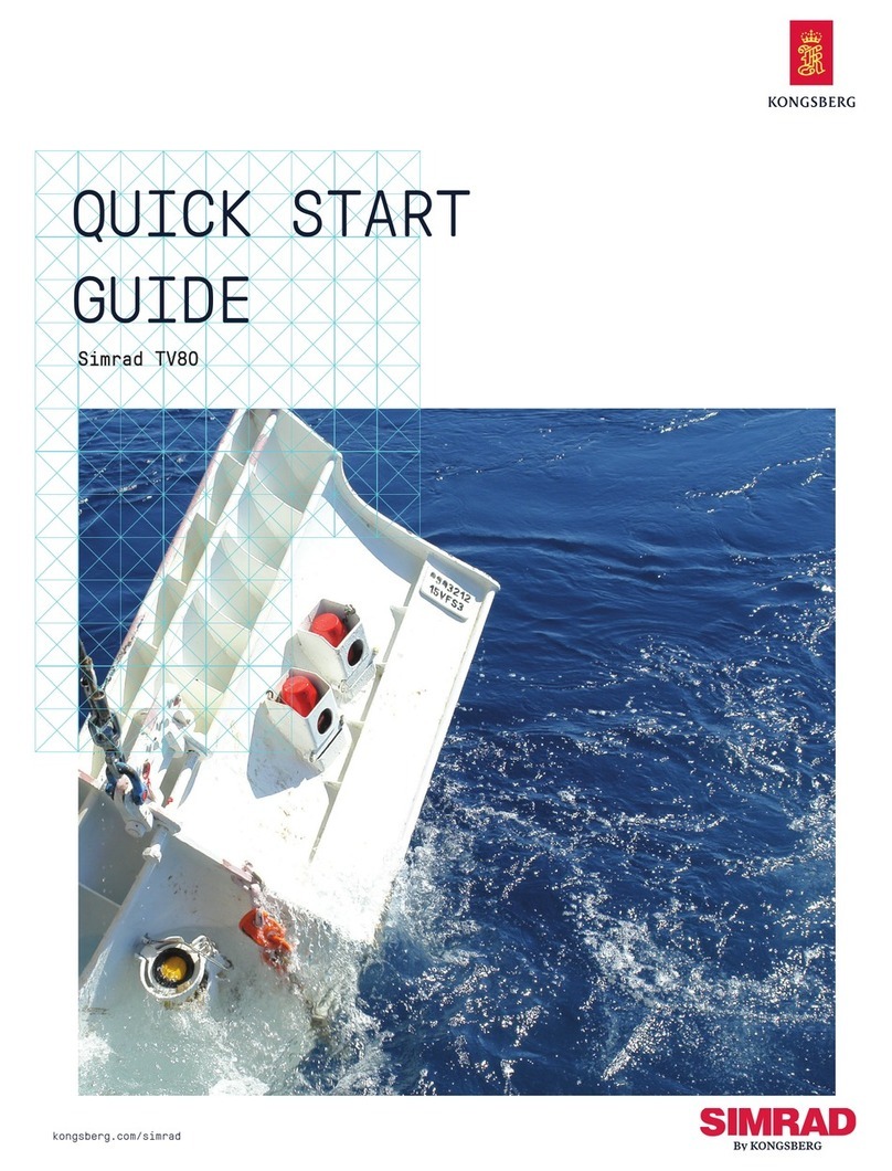 Kongsberg Simrad TV80 quick start guide