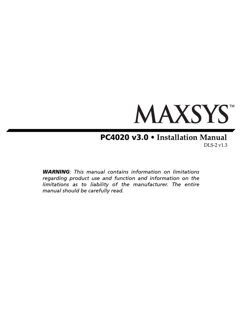 Maxsys PC4020 installation manual