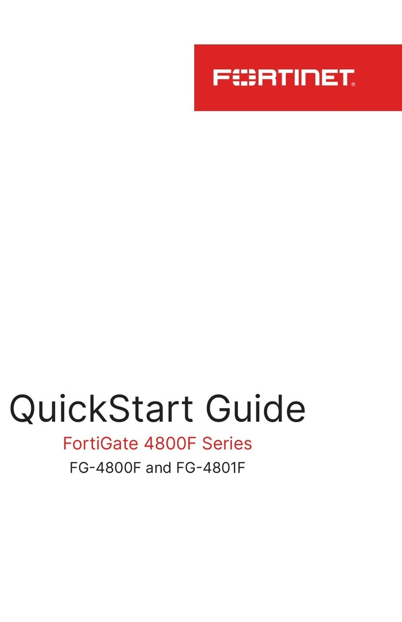 Fortinet FortiGate 4800F Series User manual