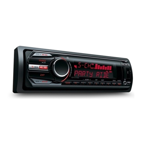 Sony CDX-GT707UI User manual