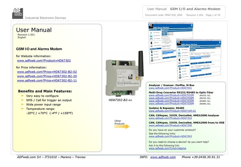 ADF Web HD67302-B2 Series user manual