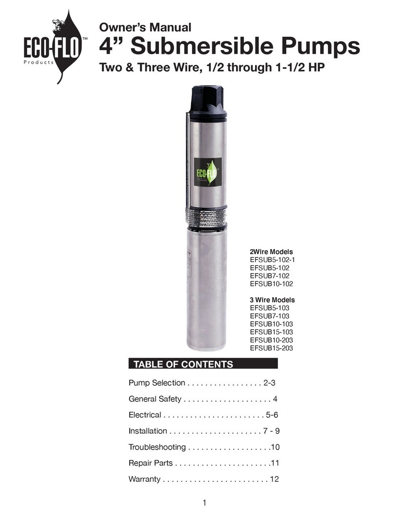 Ecoflo EFSUB5-102-1 User manual