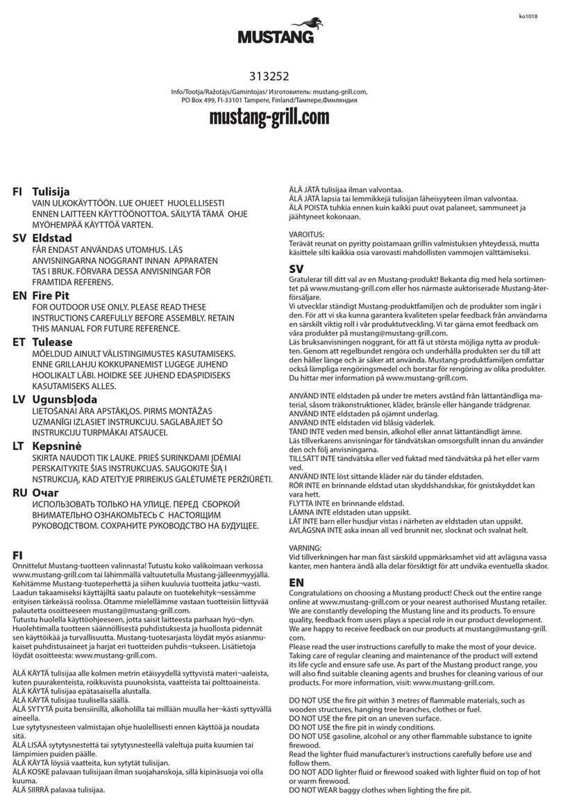 Mustang 313252 manual