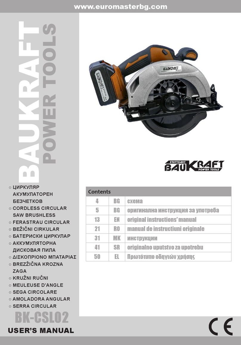 Baukraft POWER TOOLS BK-CSL02 User manual