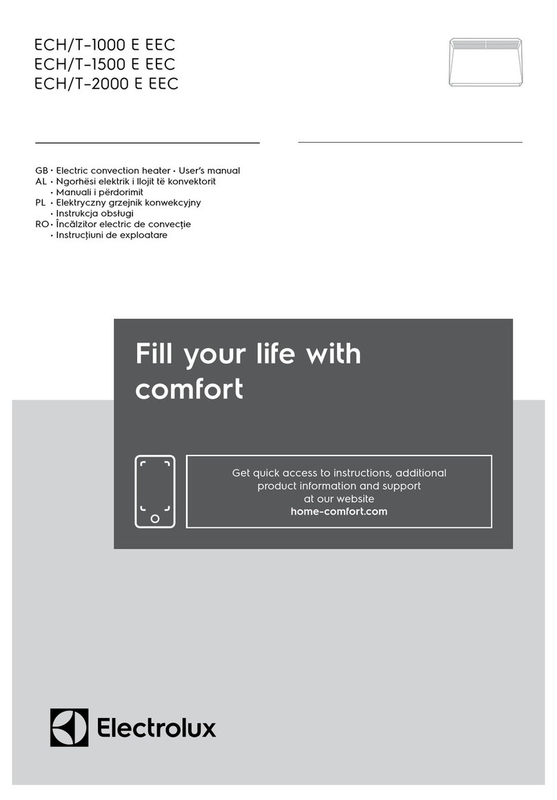 Electrolux ECH/T-1000 E EEC user manual