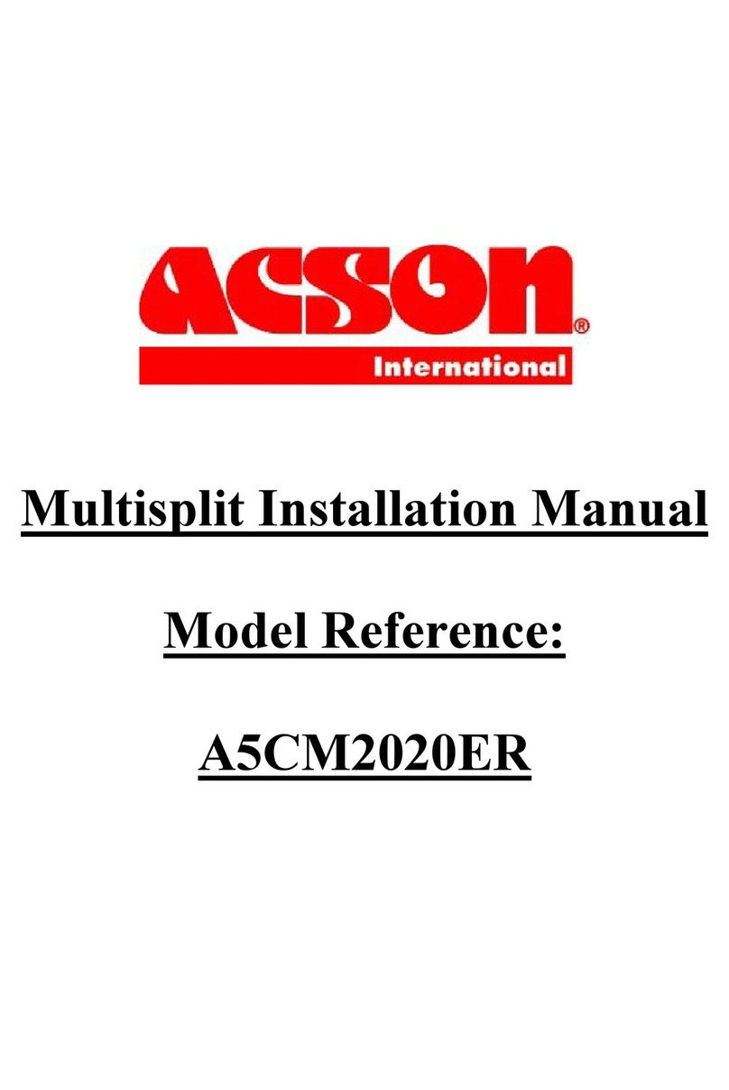 Acson international A5CM2020ER installation manual