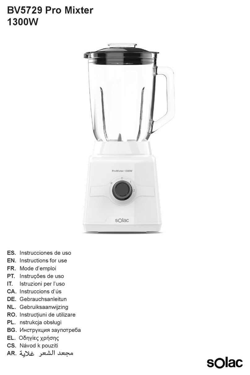 SOLAC Pro Mixter 1300W Instructions for use