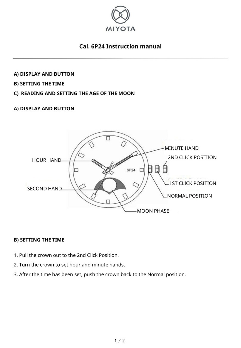 Citizen 6P24 User manual