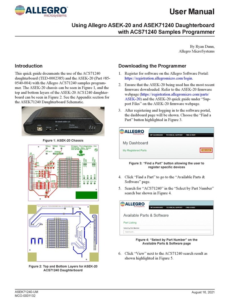 Allegro MicroSystems ASEK-20 user manual Allegro MicroSystems ASEK-20 user manual