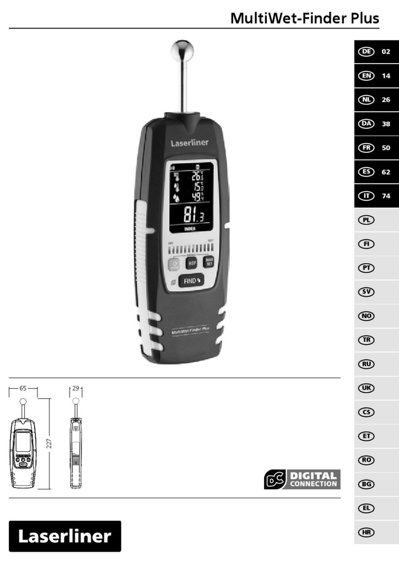 LaserLiner MultiWet-Finder Plus User manual