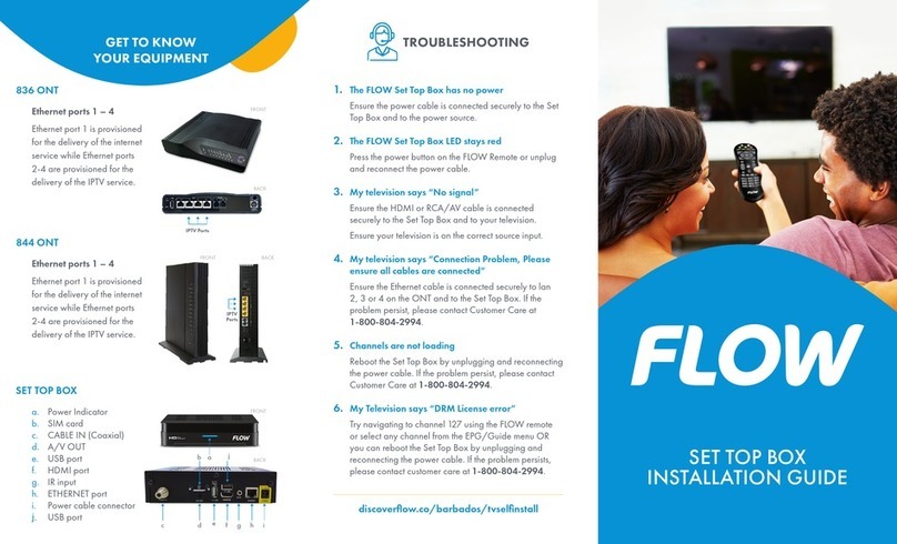Flow 836 ONT installation guide