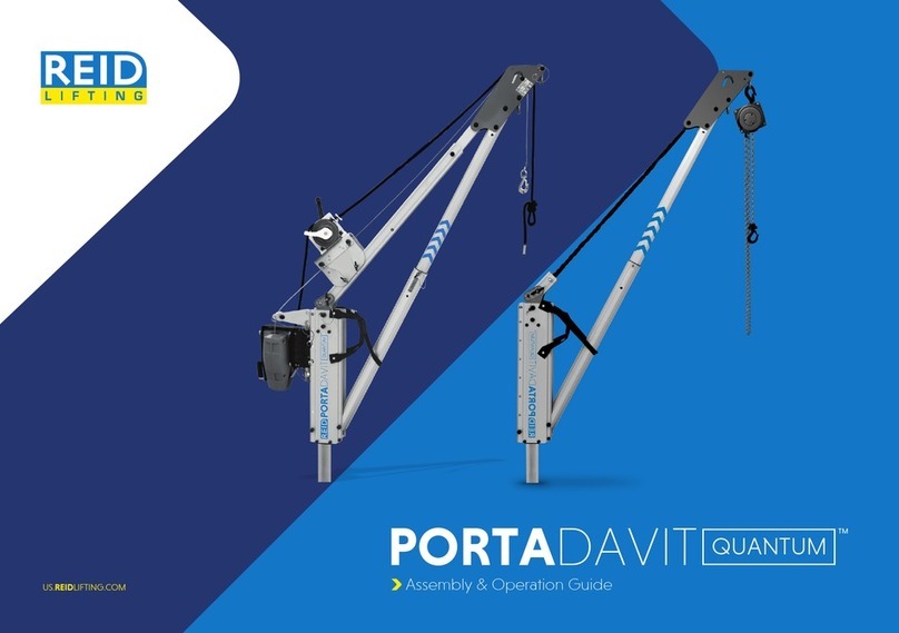 REID LIFTING PORTADAVIT QUANTUM Installation instructions