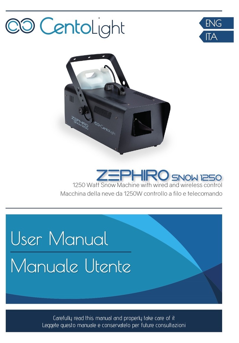 CentoLight ZEPHIROSNOW 1250 User manual