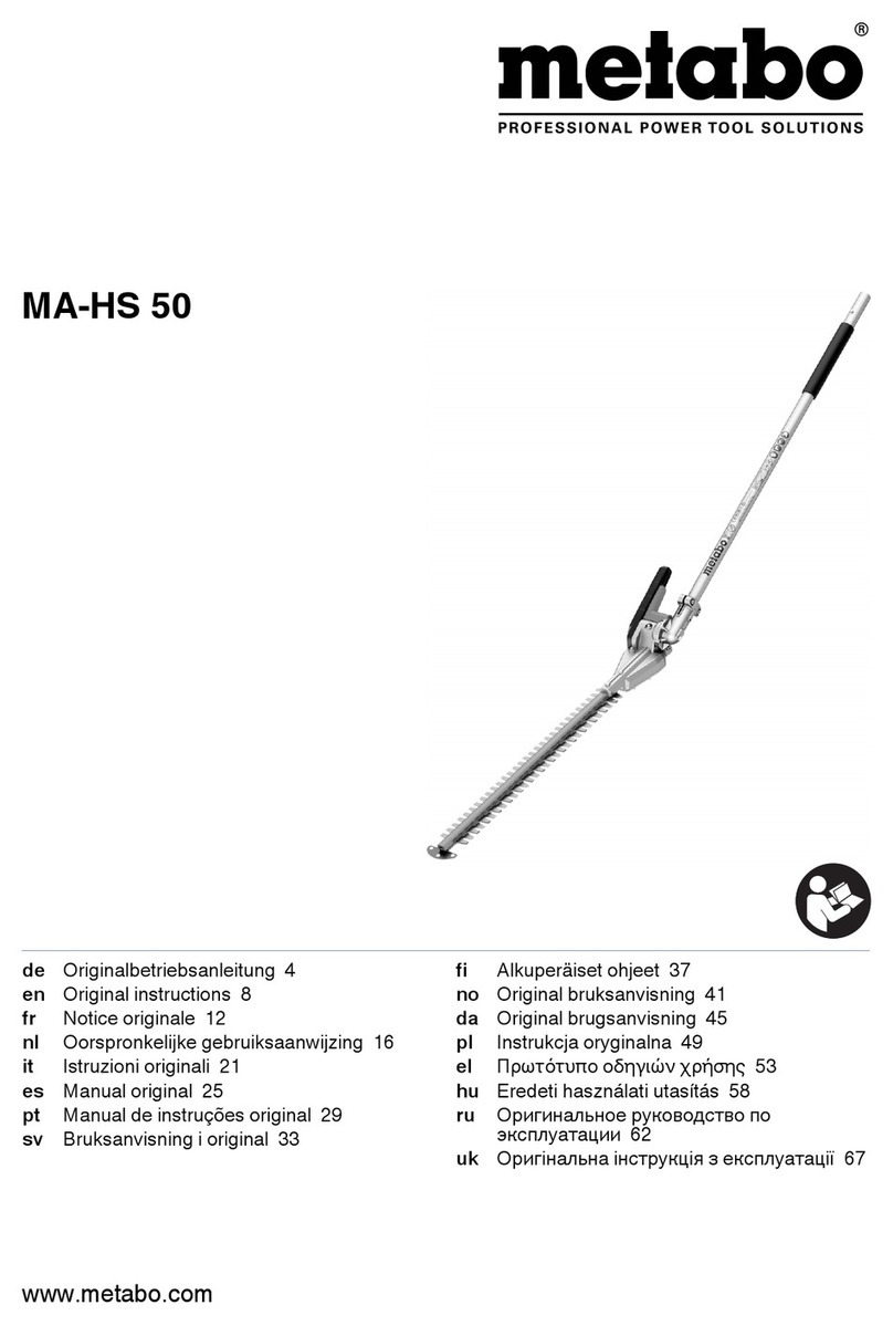 Metabo MA-HS 50 Original instructions