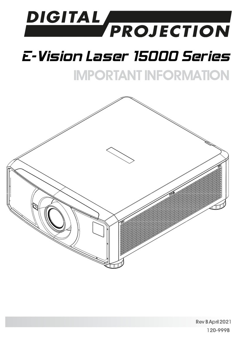 Digital Projection E-Vision Laser 15000 Series User manual Digital Projection E-Vision Laser 15000 Series User manual