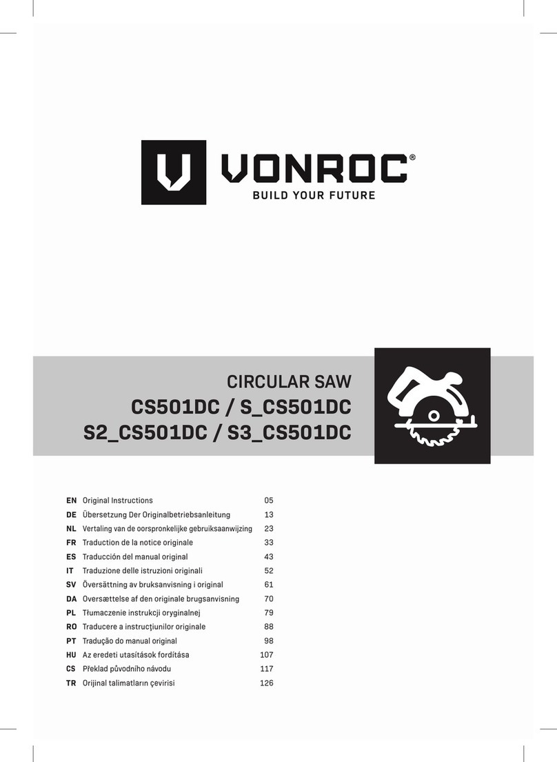 VONROC CS501DC User manual