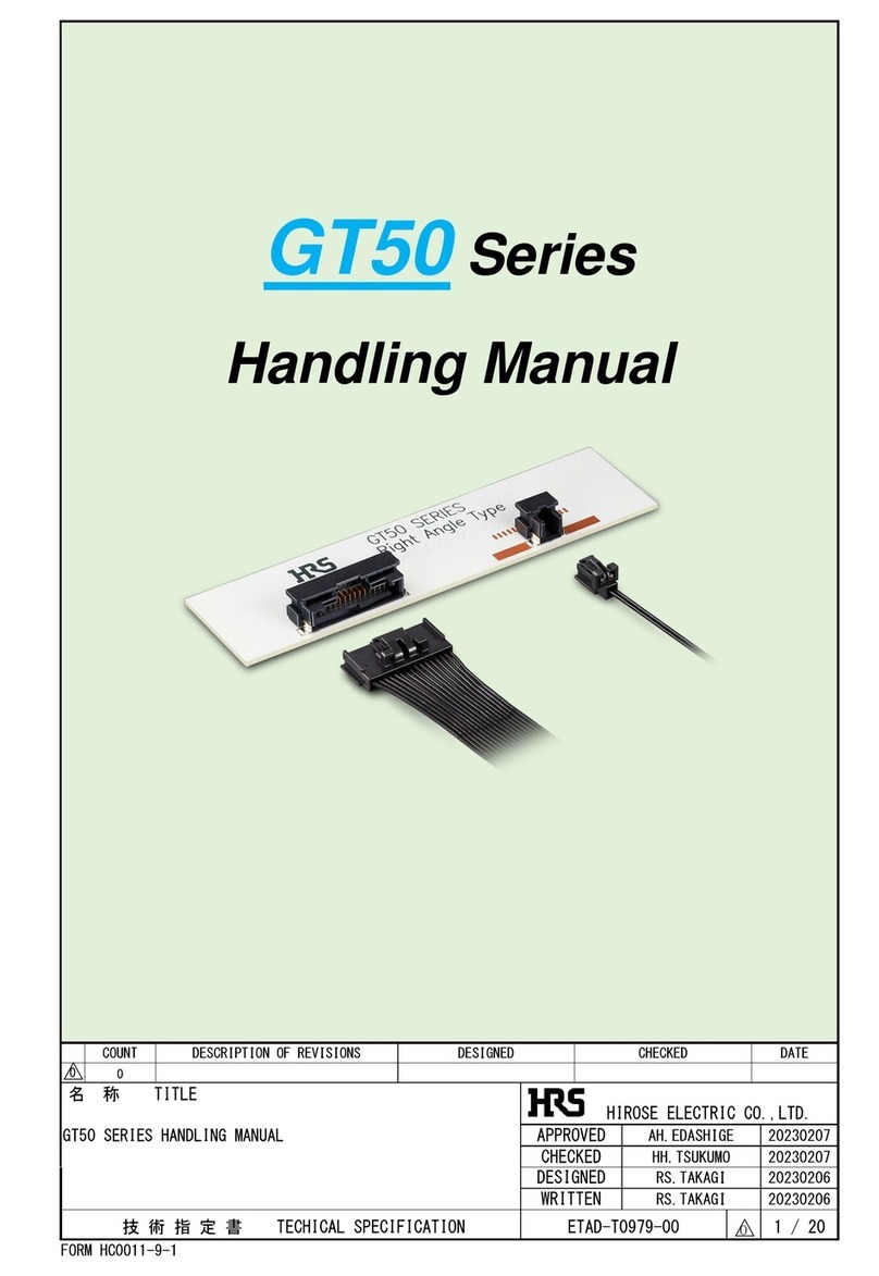Hirose GT50 Series Handling manual