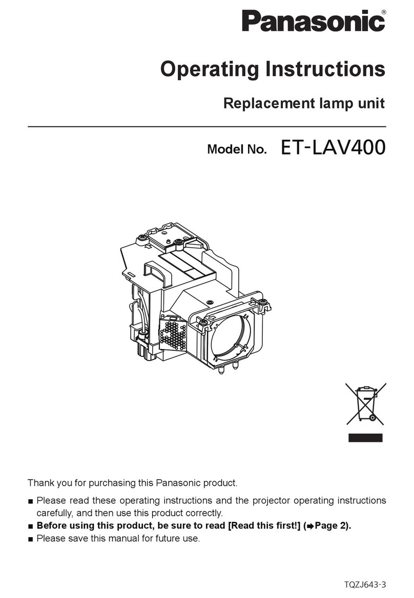 Panasonic ET-LAV400 User manual