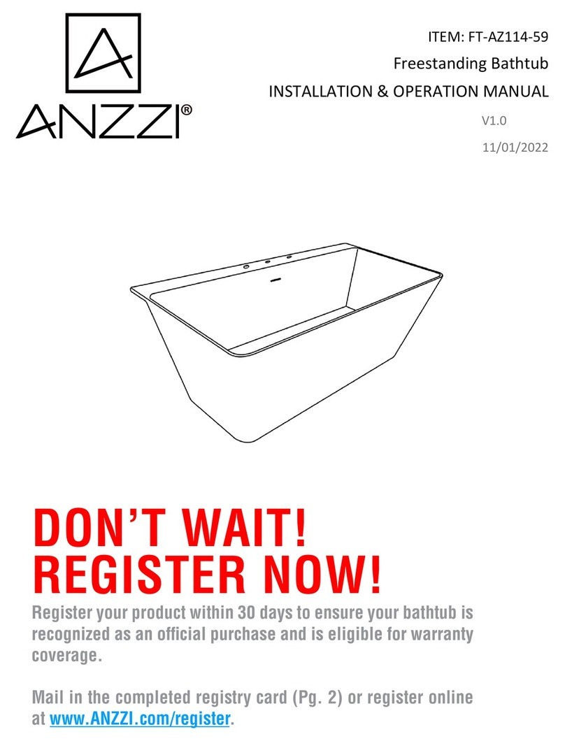 Anzzi FT-AZ114-59 Installation & operation manual