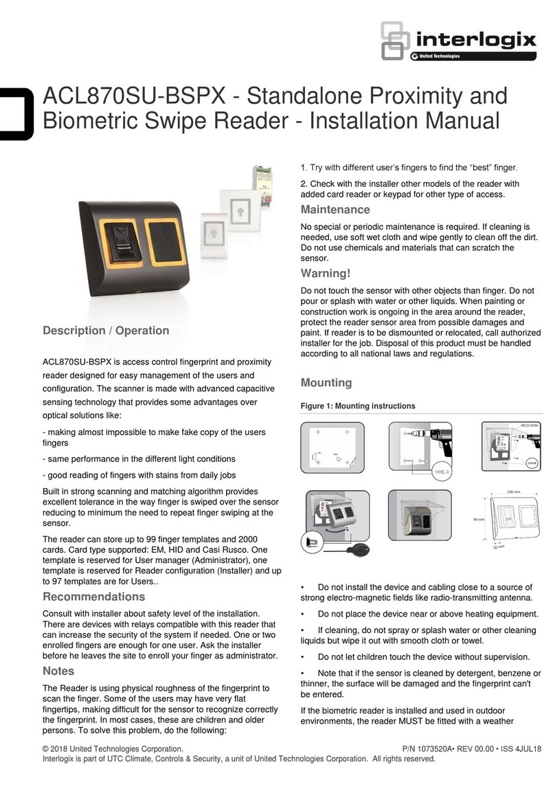 Interlogix ACL870SU-BSPX installation manual