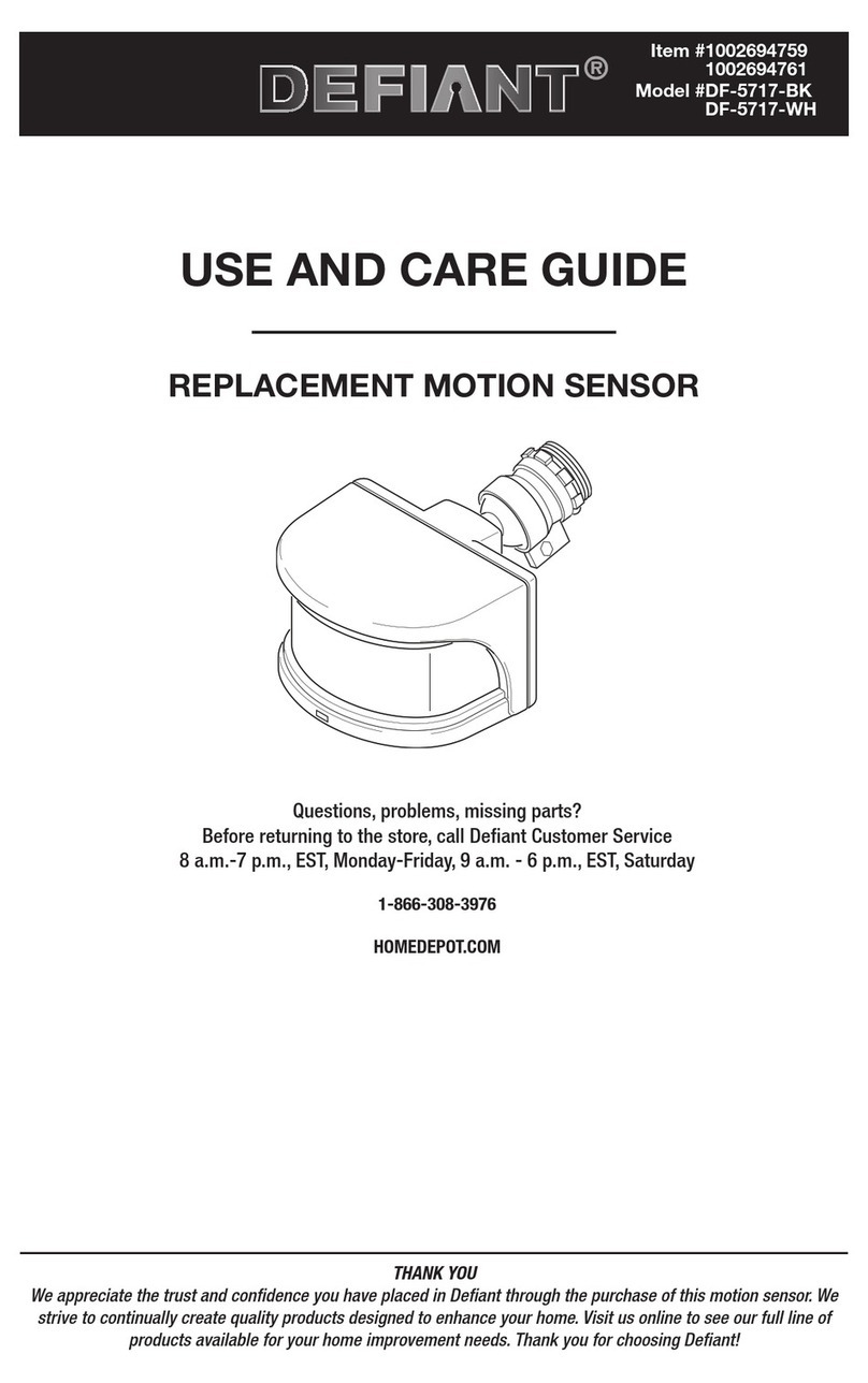 Defiant DF-5717-BK Use and care guide