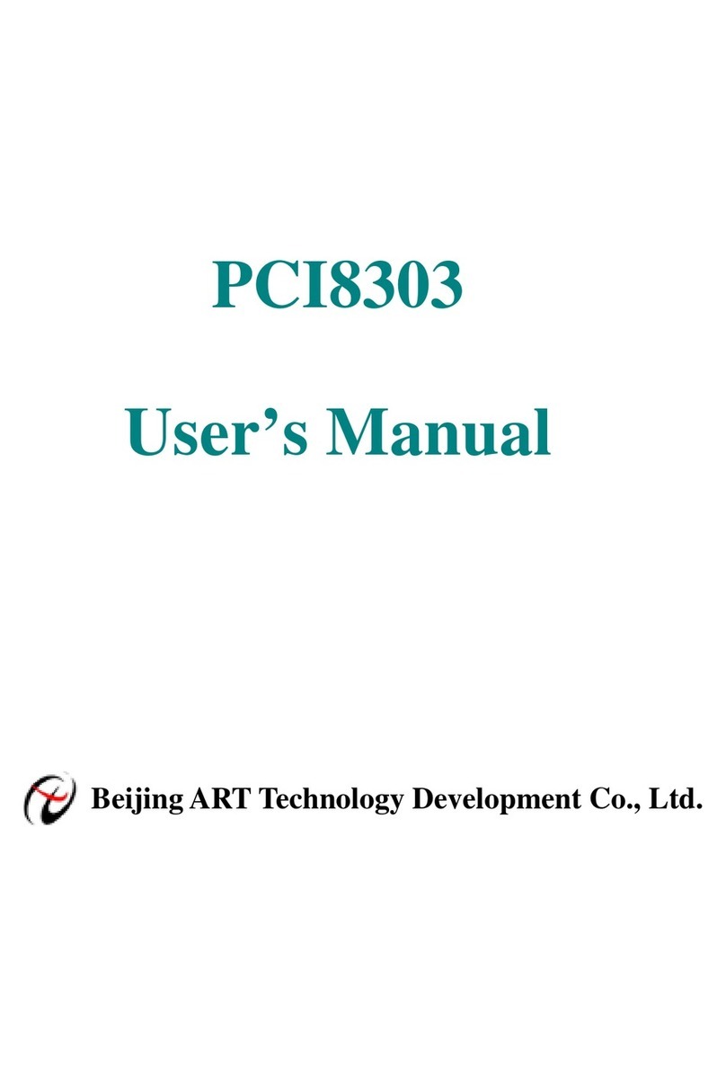 ART Technology Development PCI8303 user manual