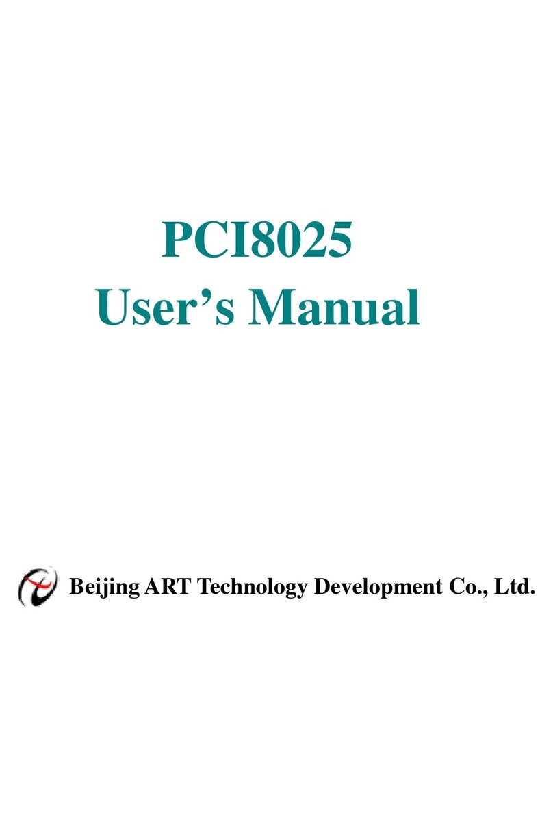 ART Technology Development PCI8025 user manual