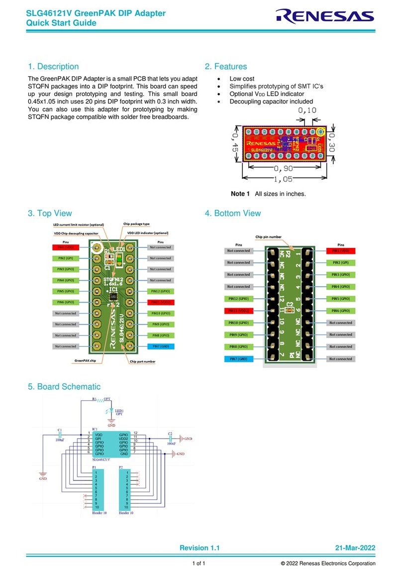 Renesas SLG46121V quick start guide