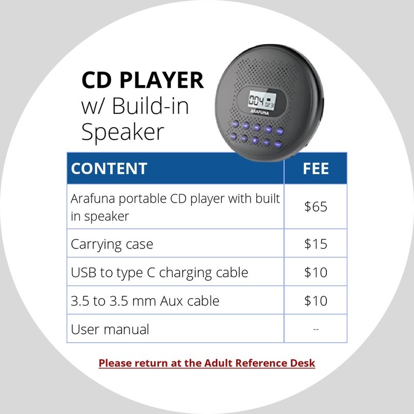 Arafuna CD5189B quick guide
