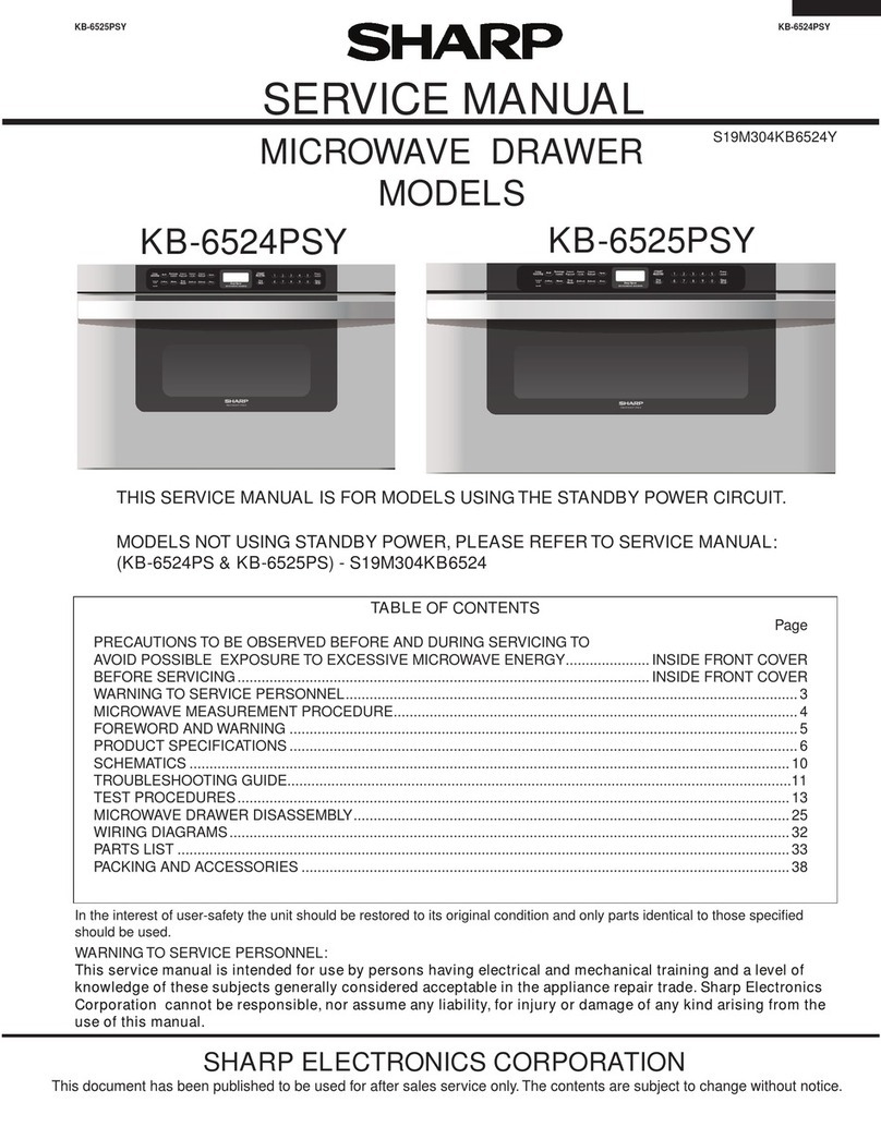 Sharp KB6524PSY Service manual
