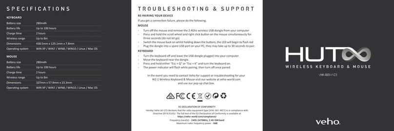 Veho HUT8 VHK-001-WZ1 quick start guide