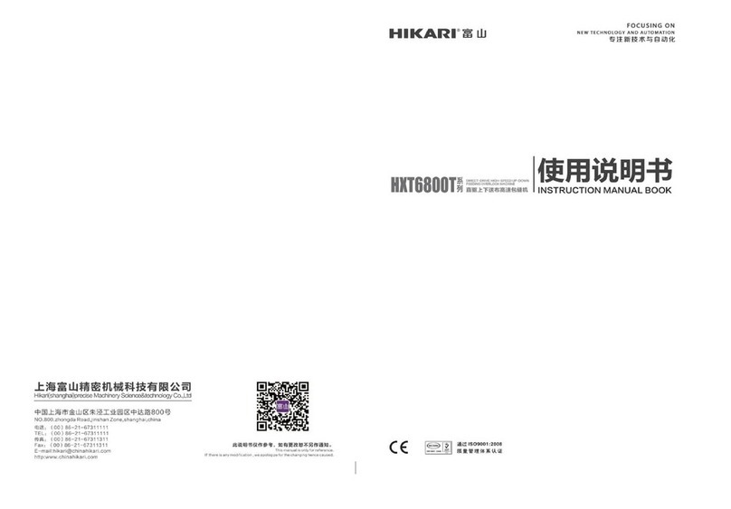 Hikari HXT6800T instruction manual