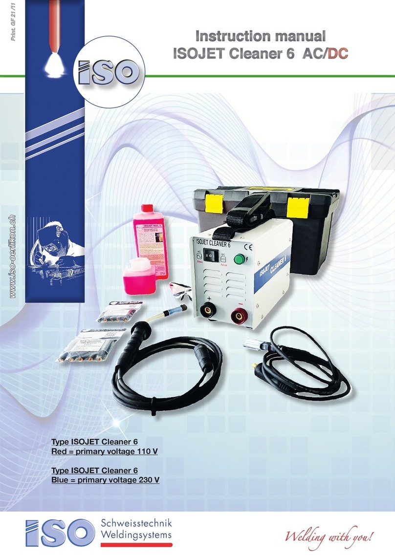 Iso ISOJET Cleaner 6 User manual