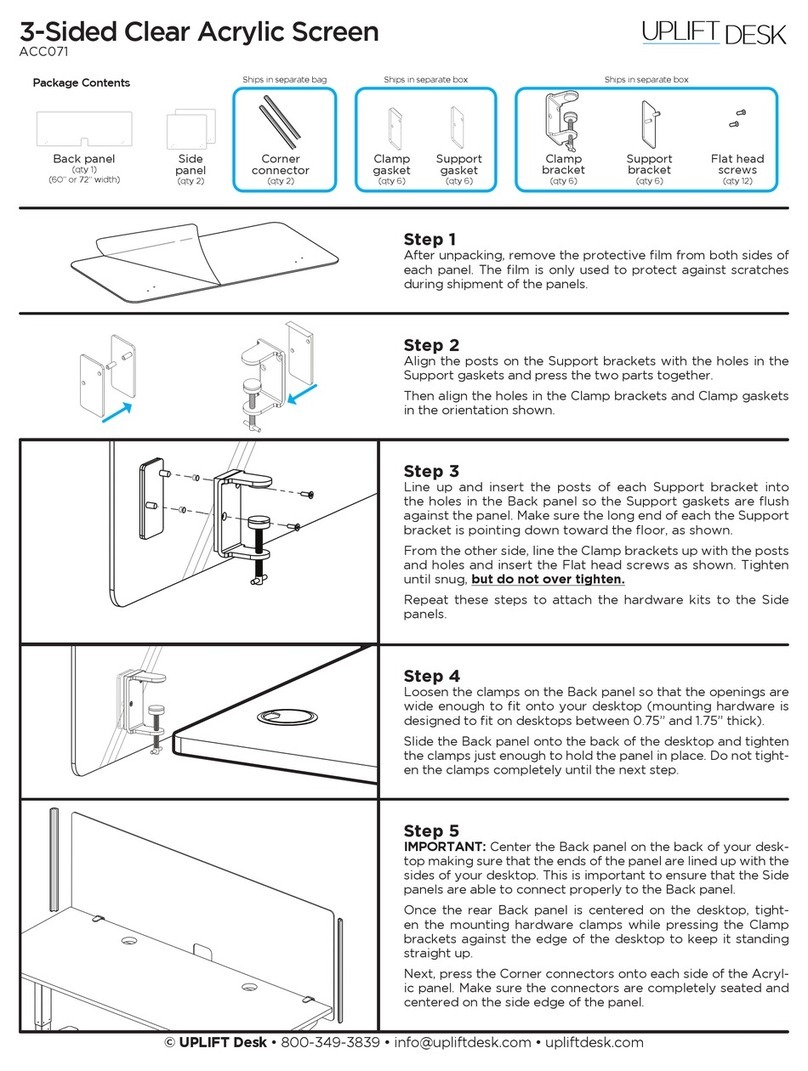 Uplift Desk ACC071 User manual