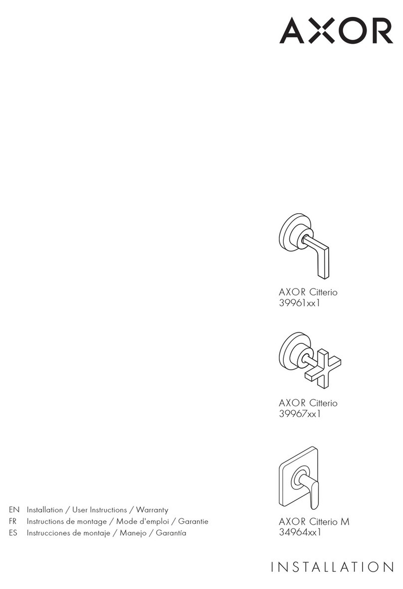 Axor Citterio 39961 1 Series Instruction Manual