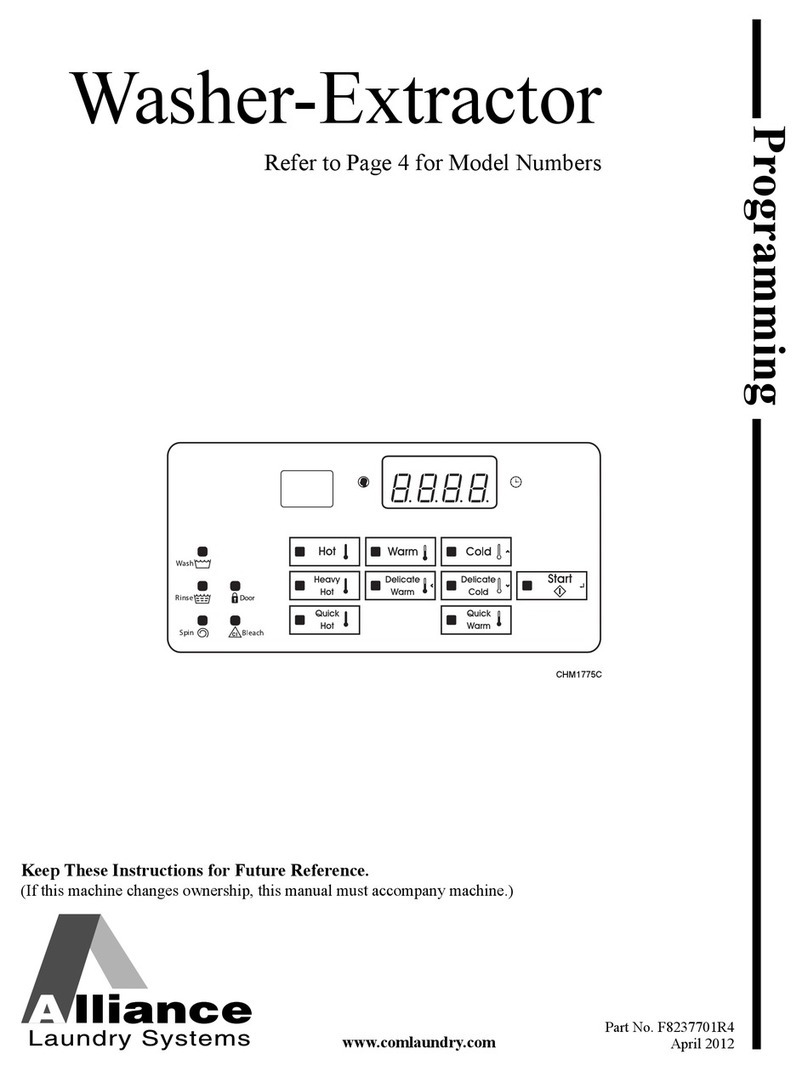 Alliance Laundry Systems HCL020HDF User manual