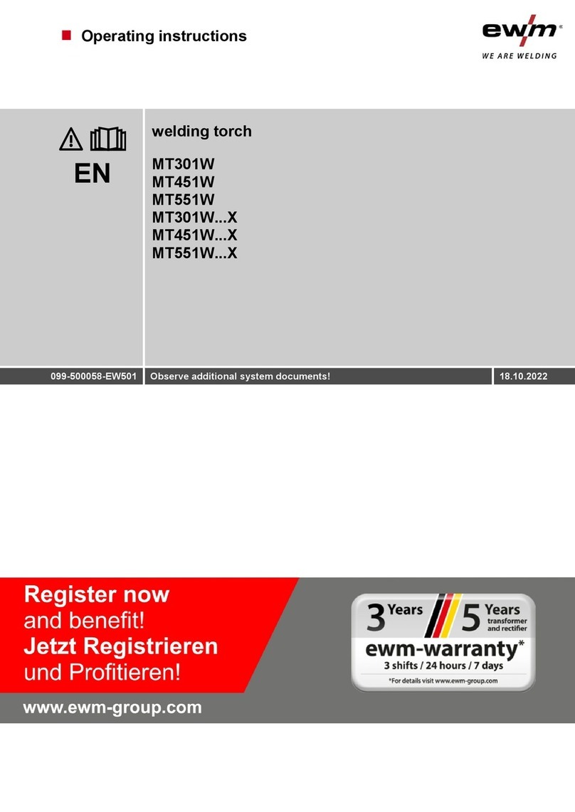 EWM MT301W X Series User manual EWM MT301W X Series User manual