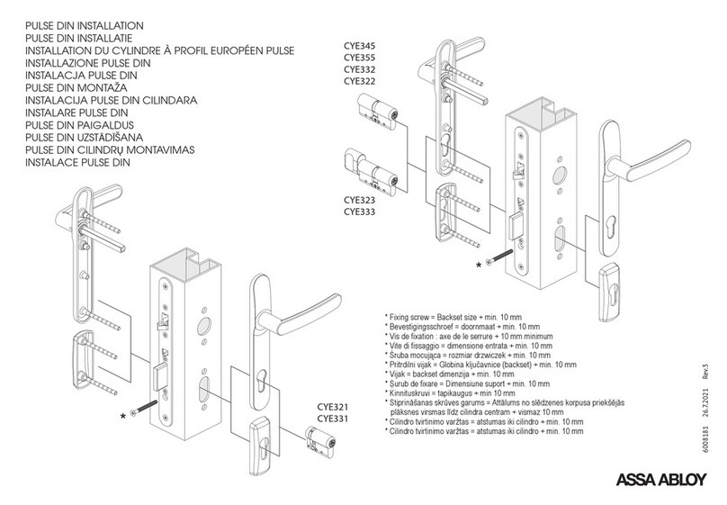 Assa Abloy CYE345 User manual