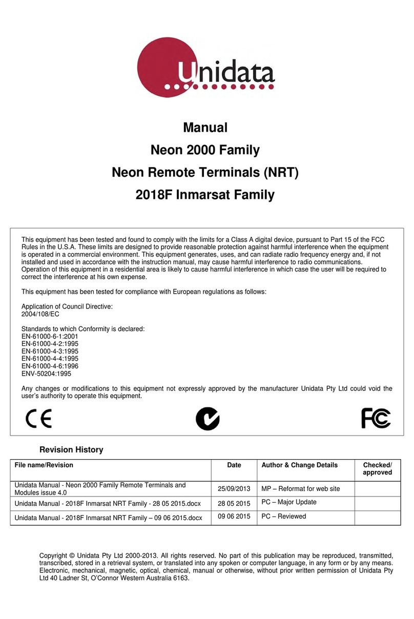 UniData Communication Systems Neon 2000 Series manual